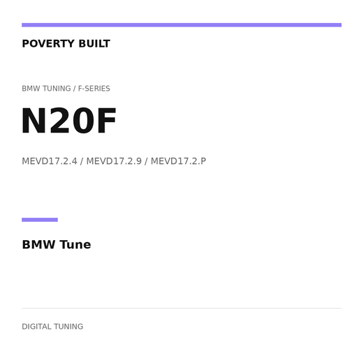 BMW N20F F-Series Tune — Choose Stage 1, 2 or 3 (BTT QuickFlash)