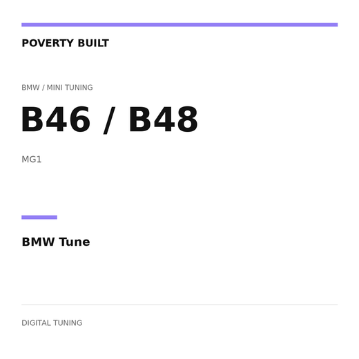 BMW/MINI B46/B48 MG1 Tune — Choose Stage 1, 2 or 3